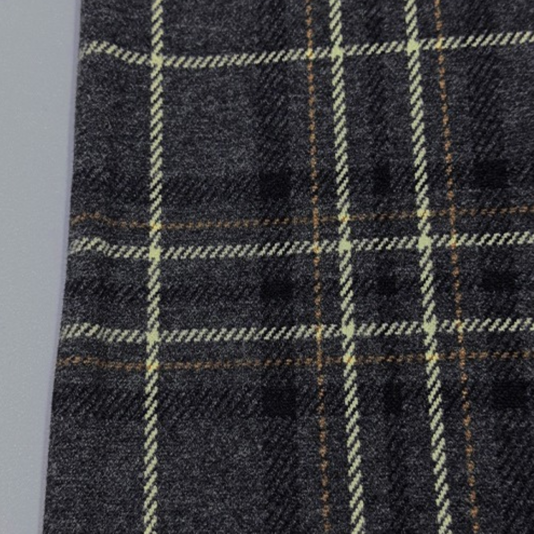 チェックワイドシルエットパンツ U2510