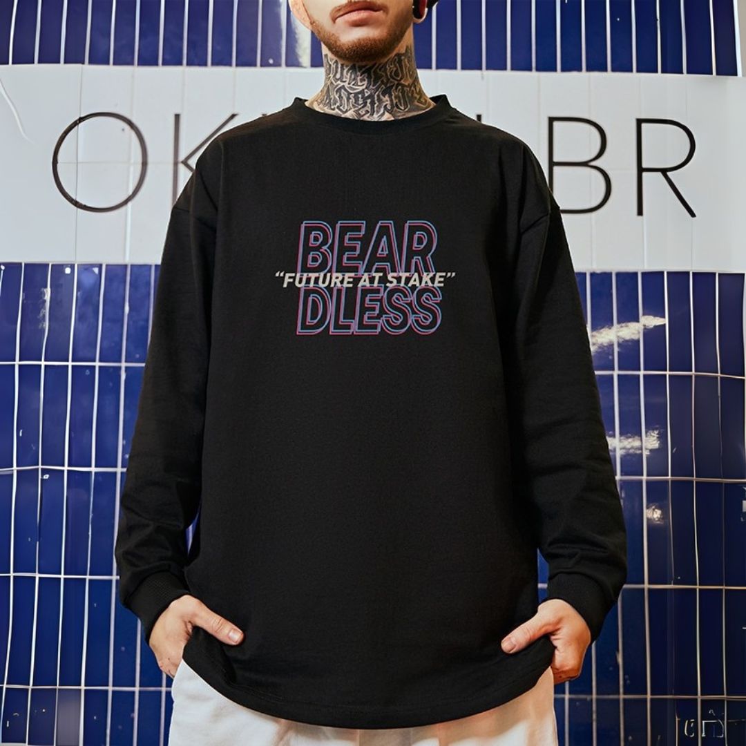 ラウンドネックプリントTシャツ U2293