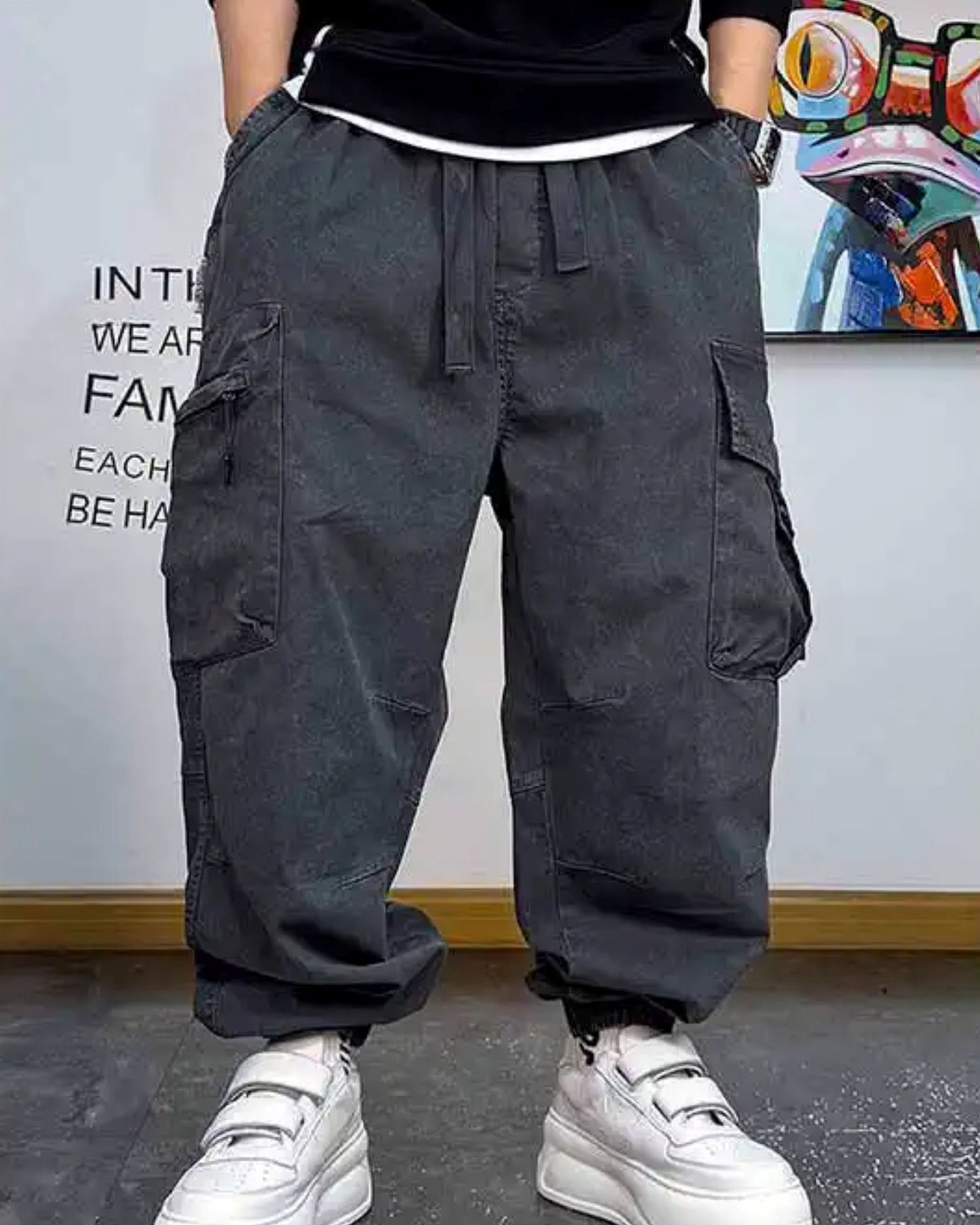サイドバックルディテールパンツ U2053