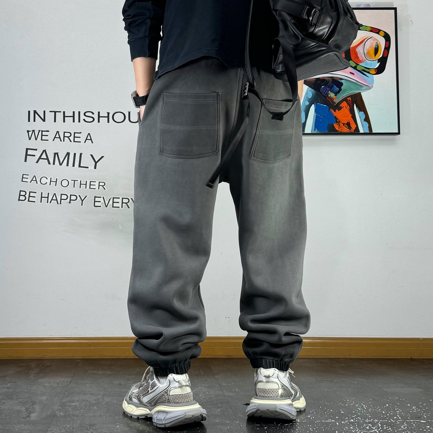 ルーズヘビーウォッシュスウェットパンツ U2020