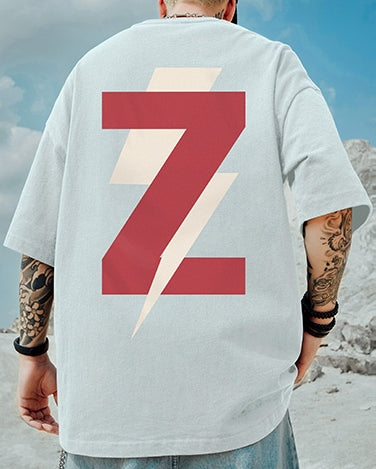 ボルテージグラフィックバックプリント半袖Tシャツ U2256