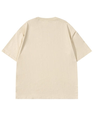 ピンクロゴメッセージプリント半袖Tシャツ U2162