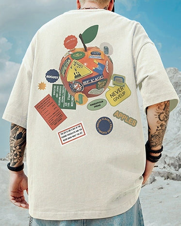 ポップアイコンコラージュプリント半袖Tシャツ U2164
