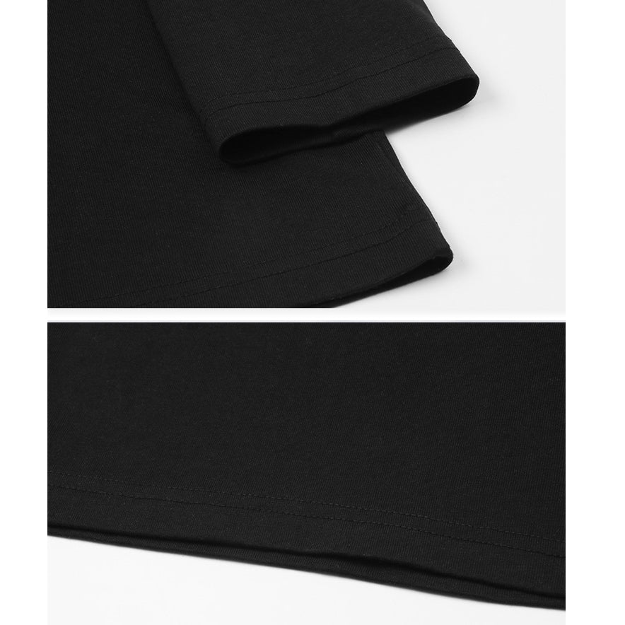 長袖クレセントムーンバックTシャツ U2265