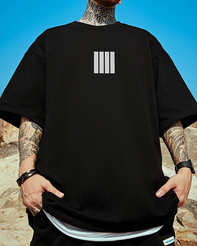 ミニマルラインモチーフ半袖Tシャツ U2119