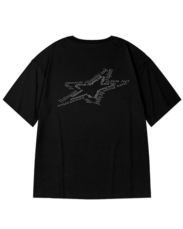 カリグラフィースターグラフィック半袖Tシャツ U2303