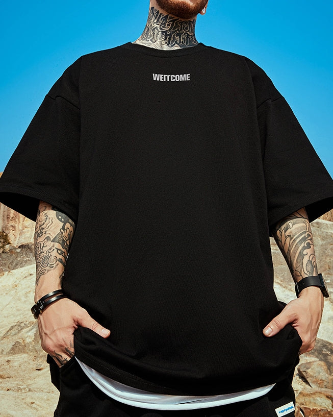 タイポグラフィロゴ半袖Tシャツ U2203
