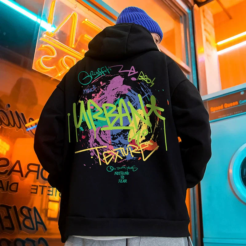 ヒップホップグラフィティストリートパーカー U1457 – URBAN GROW ヒップホップグラフィティストリートパーカー U1457 – URBAN GROW