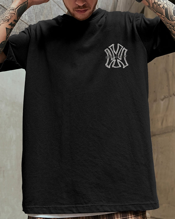 グラフィティロゴバックプリント半袖Tシャツ U2129