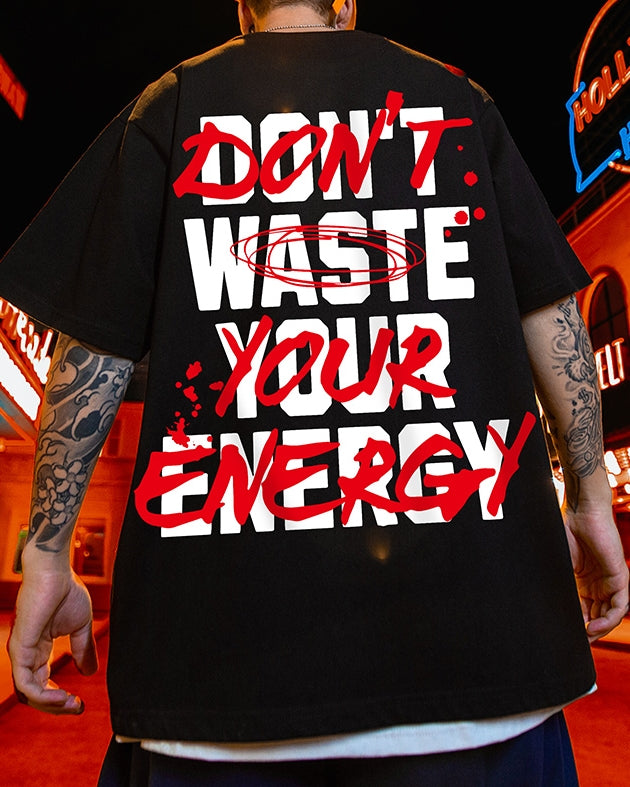 ビッグフォントアグレッシブロゴ半袖Tシャツ U2484
