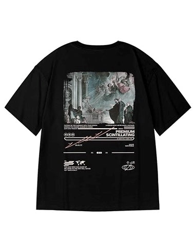 ヒストリカルビジュアルプリント半袖Tシャツ U2248