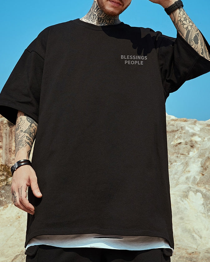 ナチュラルロゴアクセント半袖Tシャツ U2144