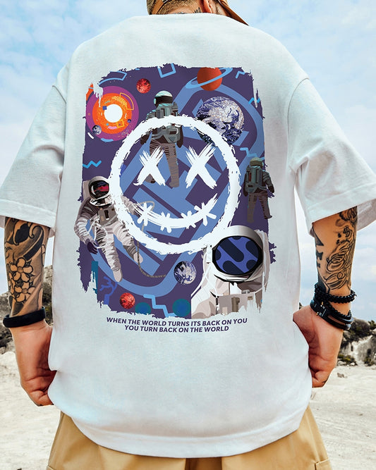 スペーストリップビジュアルTシャツ U2310