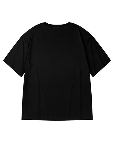 フロントポイントタイポグラフィ半袖Tシャツ U2153