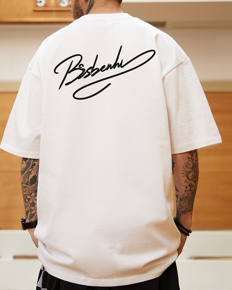 アーティスティックラインロゴ半袖Tシャツ U2154