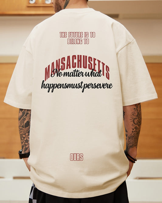 アーチロゴメッセージバックプリント半袖Tシャツ U2135