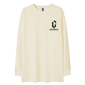 ストリートバックプリント長袖Tシャツ U2281