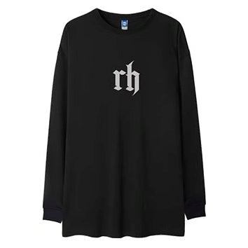 フロントポイントデザイン長袖Tシャツ U2277