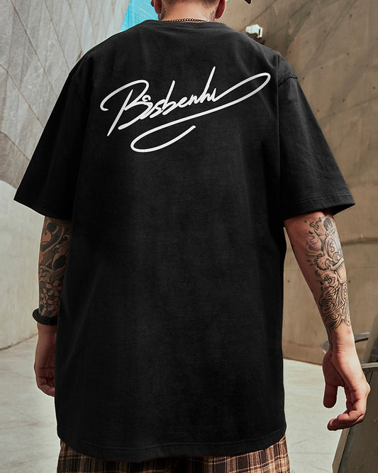 アーティスティックラインロゴ半袖Tシャツ U2154