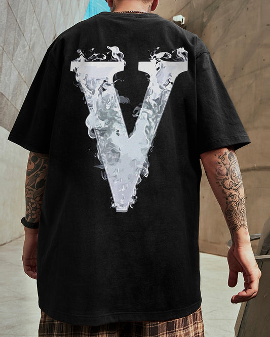 フォグレターグラフィックアート半袖Tシャツ U2191