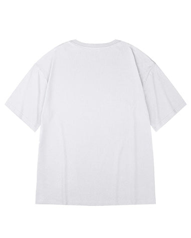 ポップフェイスミニデザイン半袖Tシャツ U2165