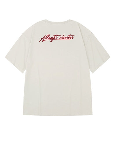 スタイリッシュテキスト半袖Tシャツ U2118