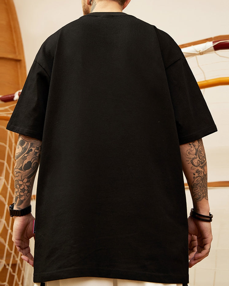 アブストラクトフェイス半袖Tシャツ U2179