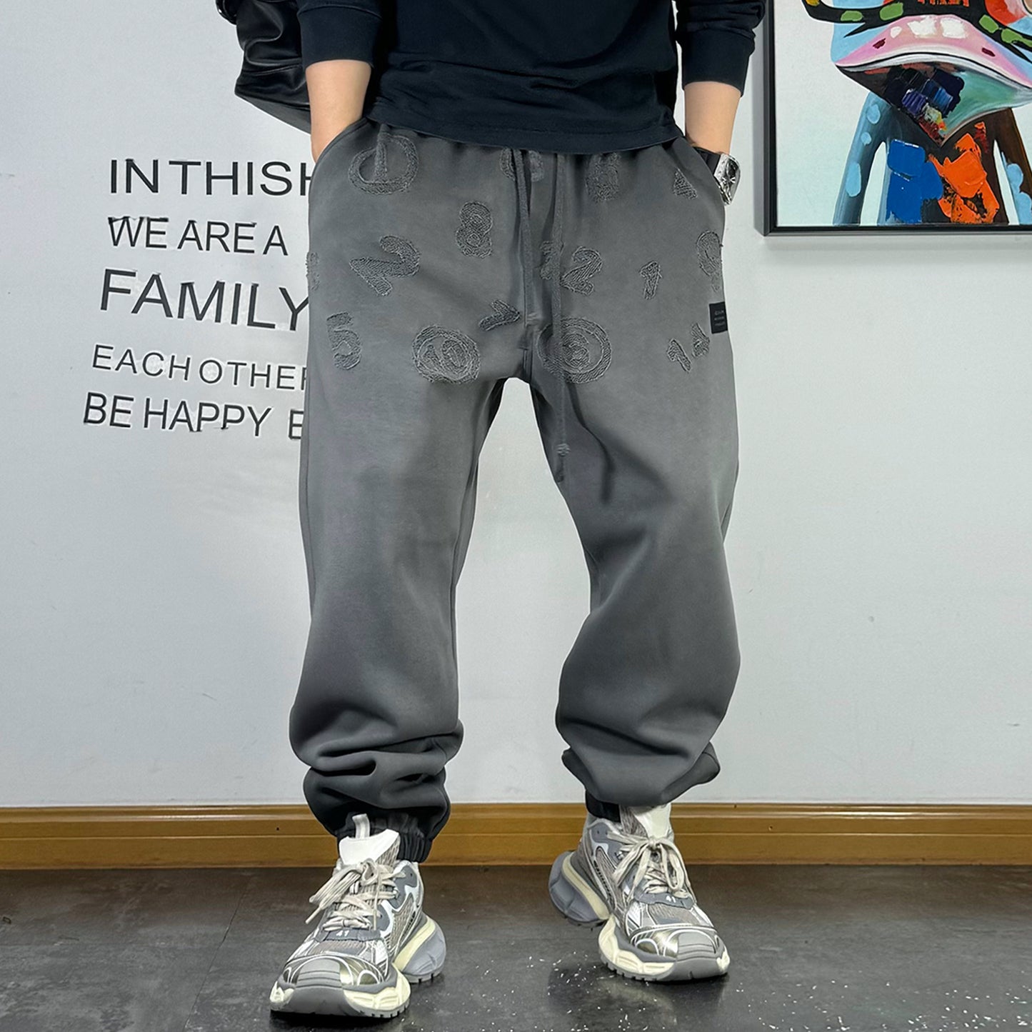 ルーズヘビーウォッシュスウェットパンツ U2020