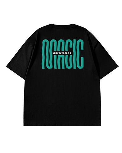 タイポディストーションプリント半袖Tシャツ U2172