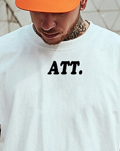 カリグラフィロゴバックプリント半袖Tシャツ U2146