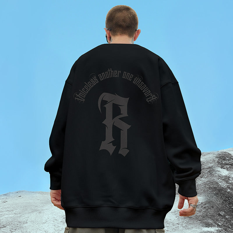 【OUTLET/即納】Rプリントルーズ長袖スウェット U1932