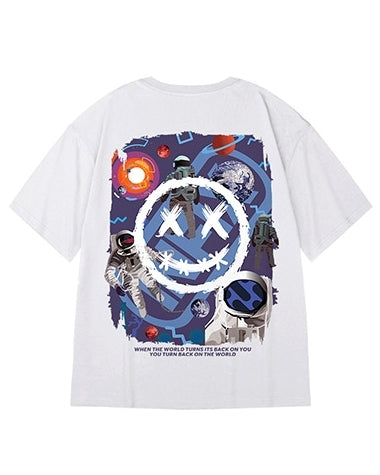 スペーストリップビジュアルTシャツ U2310