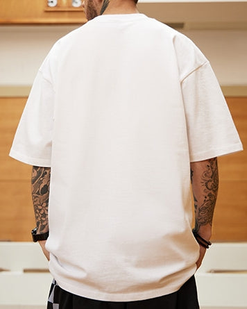 ジオメトリックロゴワンポイント半袖Tシャツ U2140