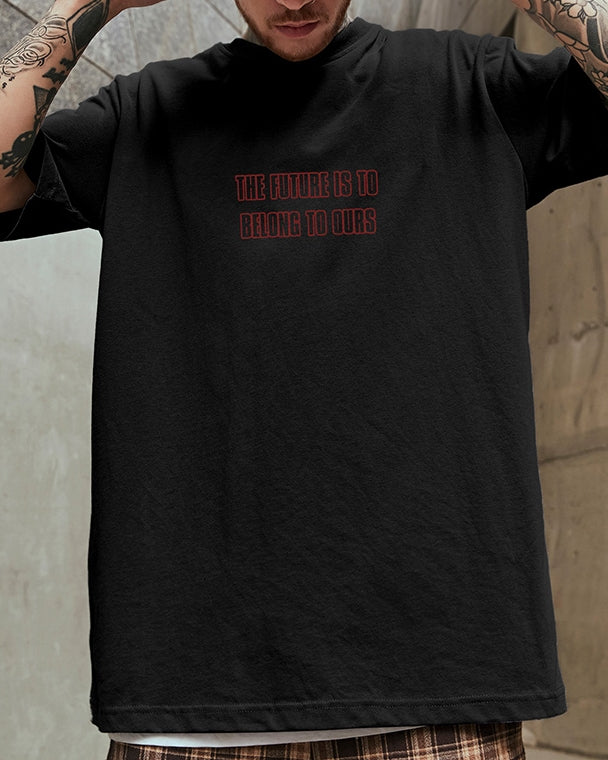 アーチロゴメッセージバックプリント半袖Tシャツ U2135