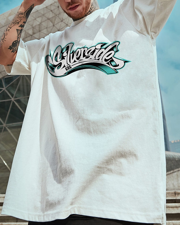 ストリートアートレタリングTシャツ U2316