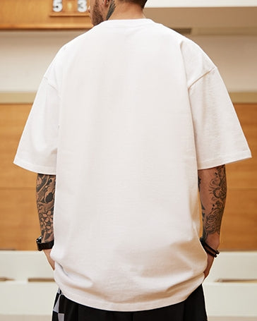 ネックロゴアーチデザイン半袖Tシャツ U2160