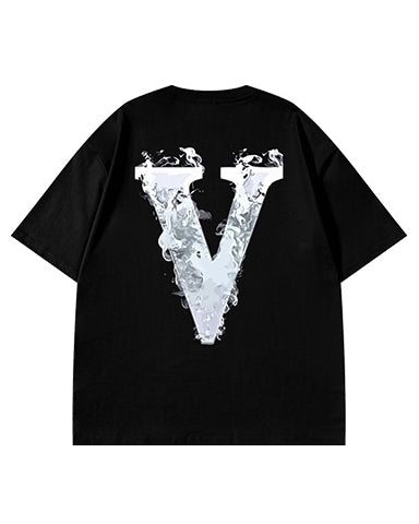 フォグレターグラフィックアート半袖Tシャツ U2191