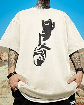 クールエクスプレッションデザイン半袖Tシャツ U2192