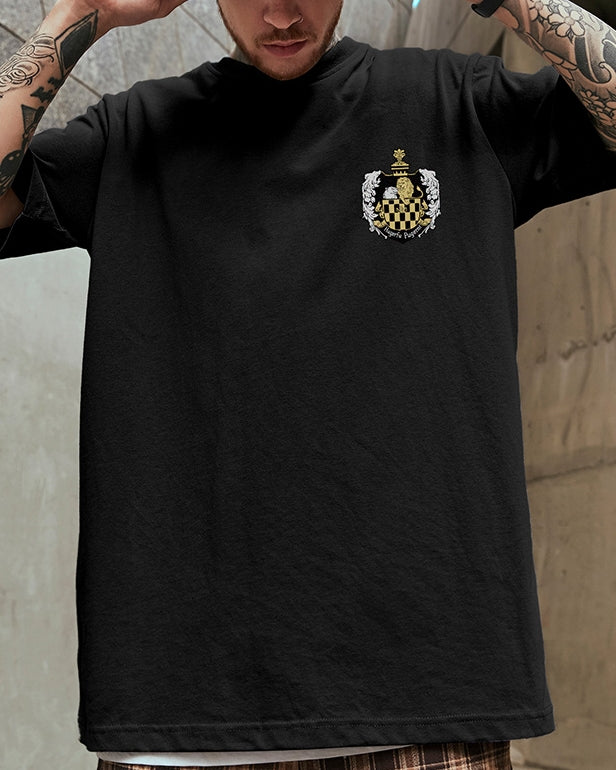 ダークフォントグラフィックデザイン半袖Tシャツ U2168