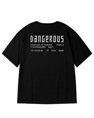 サイファーテキストデザイン半袖Tシャツ U2147