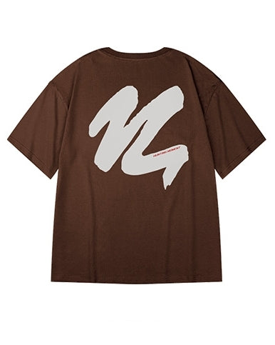 ビッグブラッシュストローク半袖Tシャツ U2199