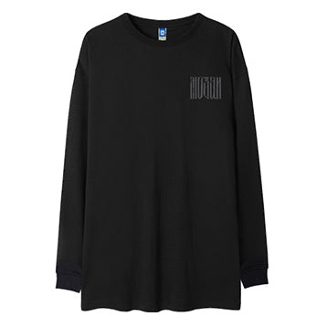 ラウンドネックバックプリント長袖Tシャツ U2269