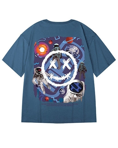 スペーストリップビジュアルTシャツ U2310