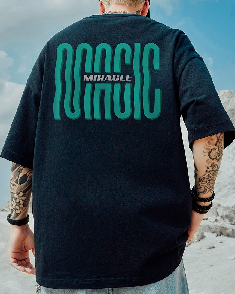 タイポディストーションプリント半袖Tシャツ U2172