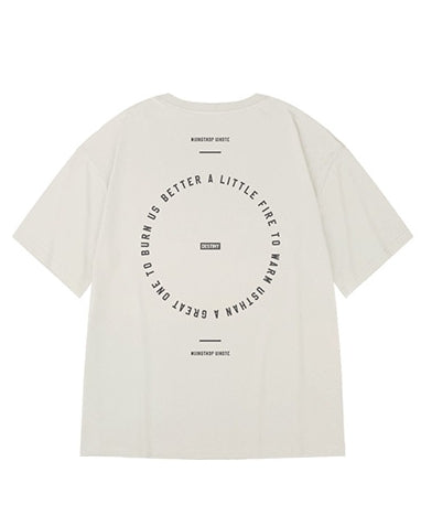 ラウンドレイアウトグラフィック半袖Tシャツ U2149