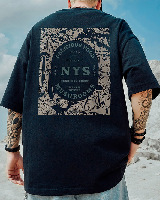 アートテイストグラフィックデザイン半袖Tシャツ U2177