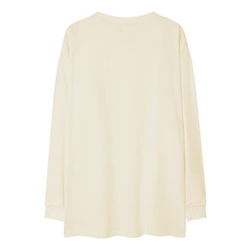 ヒップホップシンプルワンポイント長袖Tシャツ U2291