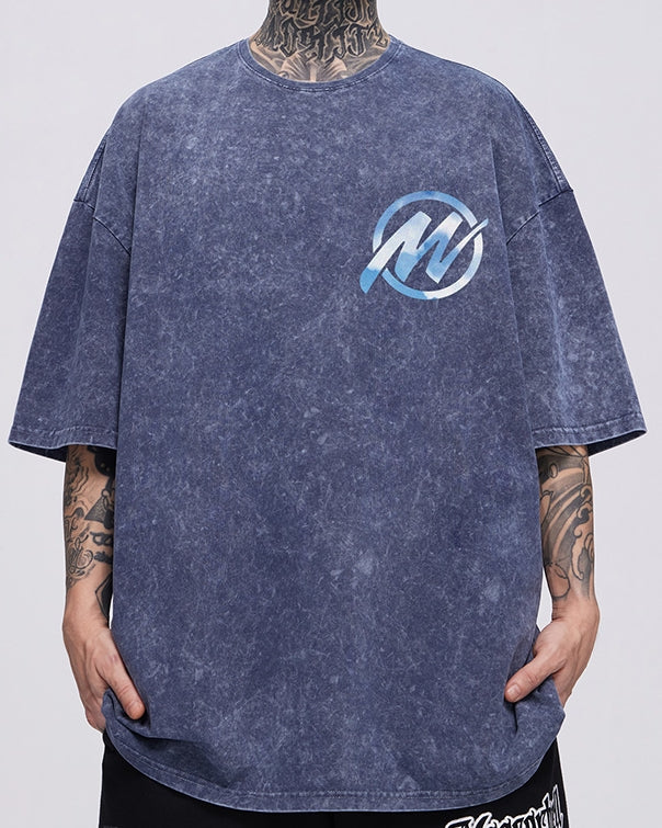 ピースグラフィックデザイン半袖Tシャツ U2245