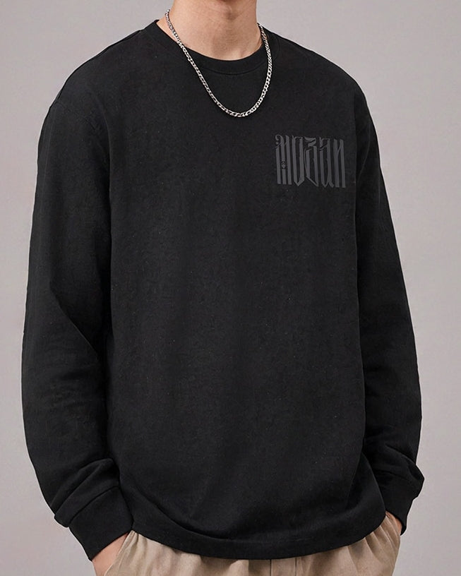 スタイリッシュロゴポイント長袖Tシャツ U2369