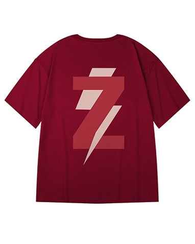 ボルテージグラフィックバックプリント半袖Tシャツ U2256
